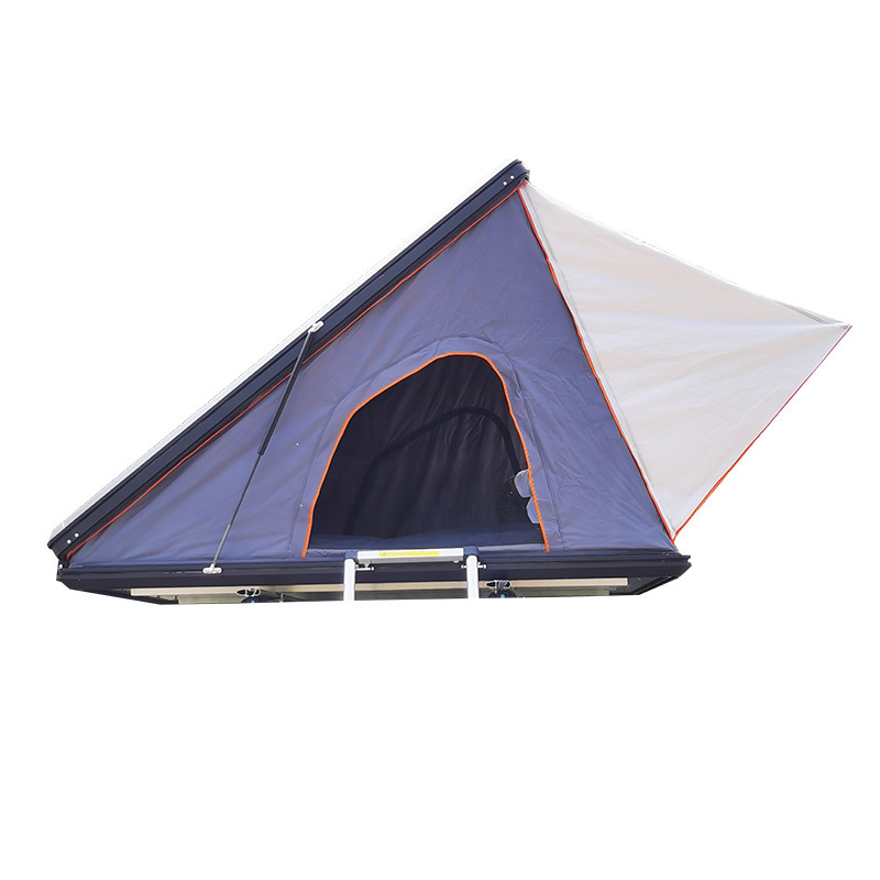 Triangle aluminum hard shell roof top tent car roof top tent remote for camping